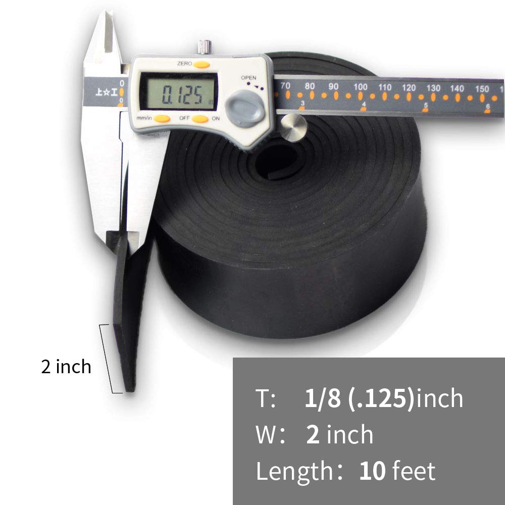 DOBTIM Neoprene Rubber Strips 1/8