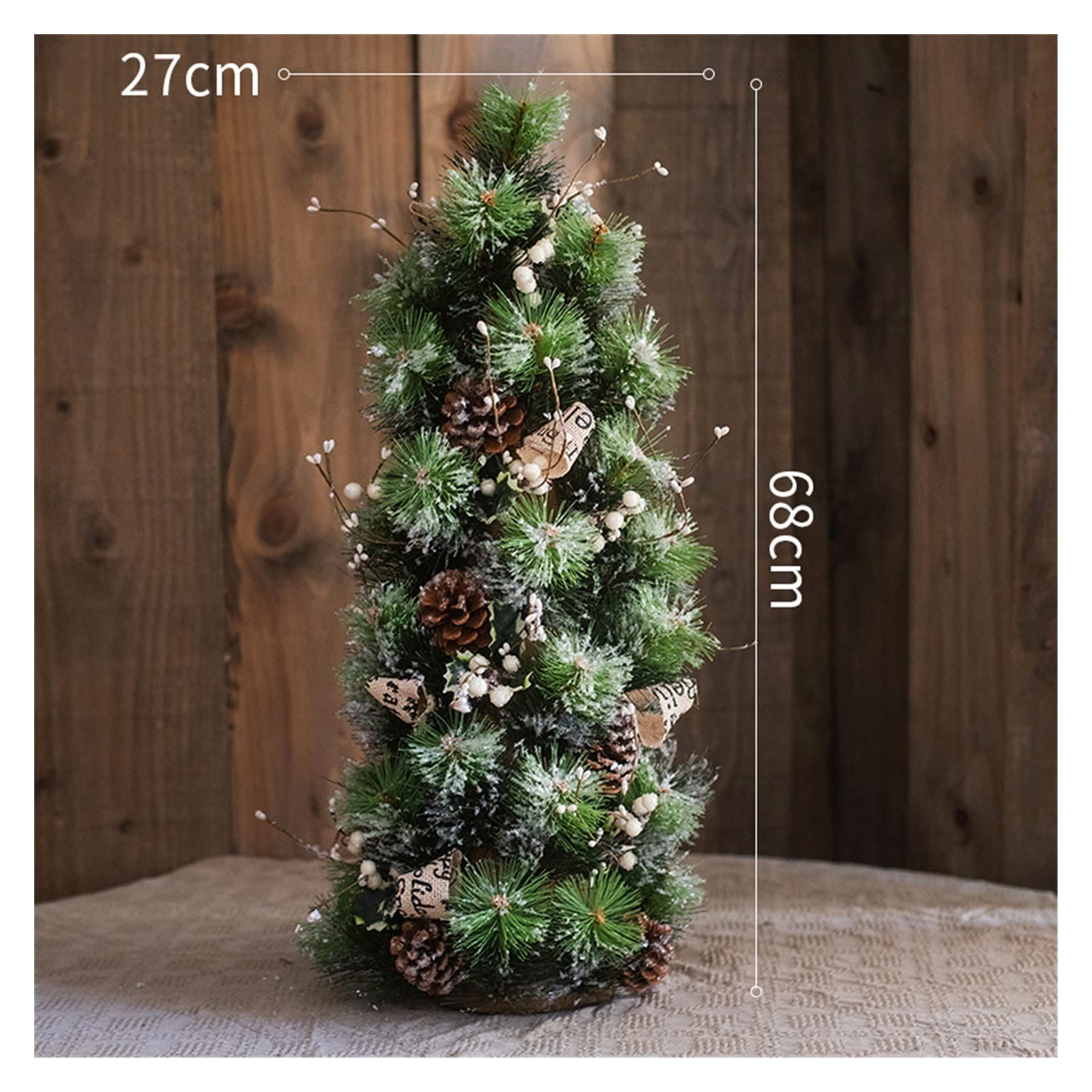 Yaoqijie Small Christmas Tree Ice Crystals Cedar Ornament - Imitative Artificial Plant for Home Showcase, DIY Christmas Wreath, Lasting Decor for Holiday, Party, and Winter Festivities
