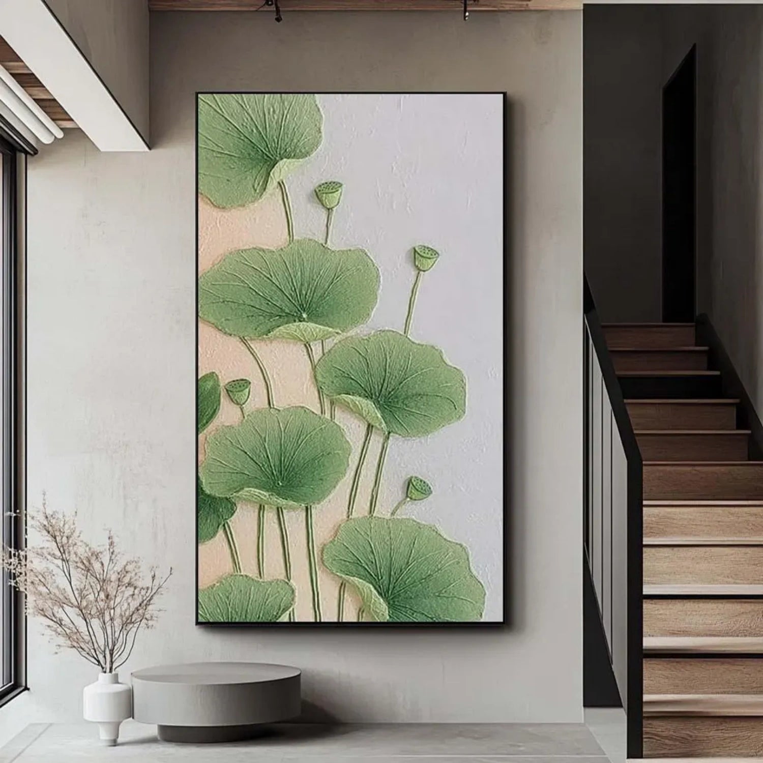 Abstract Floral and Tree Texture Canvas Wall Art - Modern Home Decor for Living Room, Bedroom & Office | FT 218