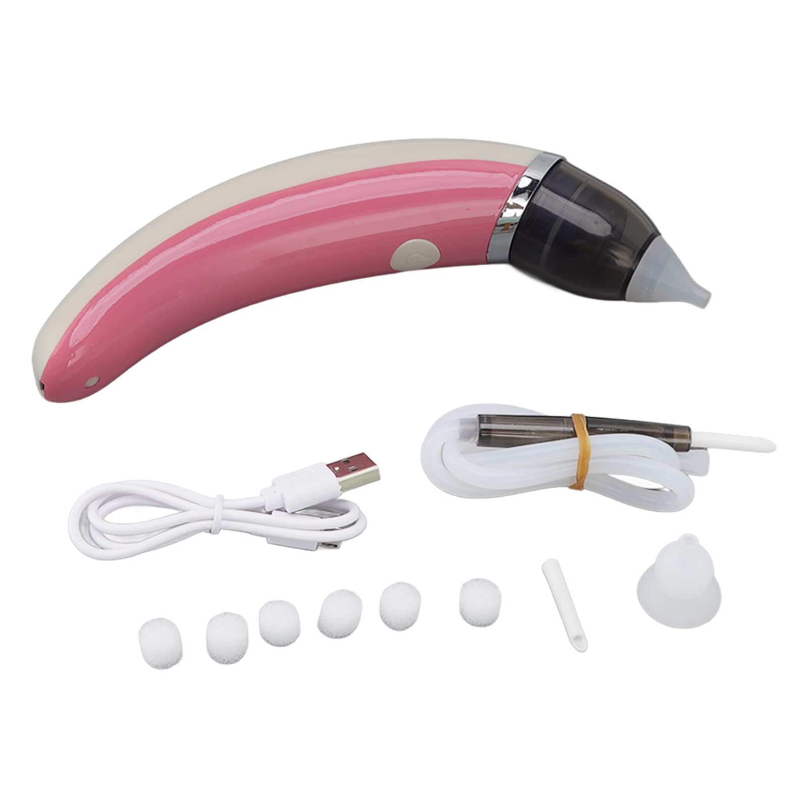 Electric Nasal Aspirator for Babies - 2 Color Options with Dual Function for Earwax & Nose Cleaning (Pink) | Gentle & Safe Newborn Nasal Care | Perfect for Congestion Relief & Hygiene at Home