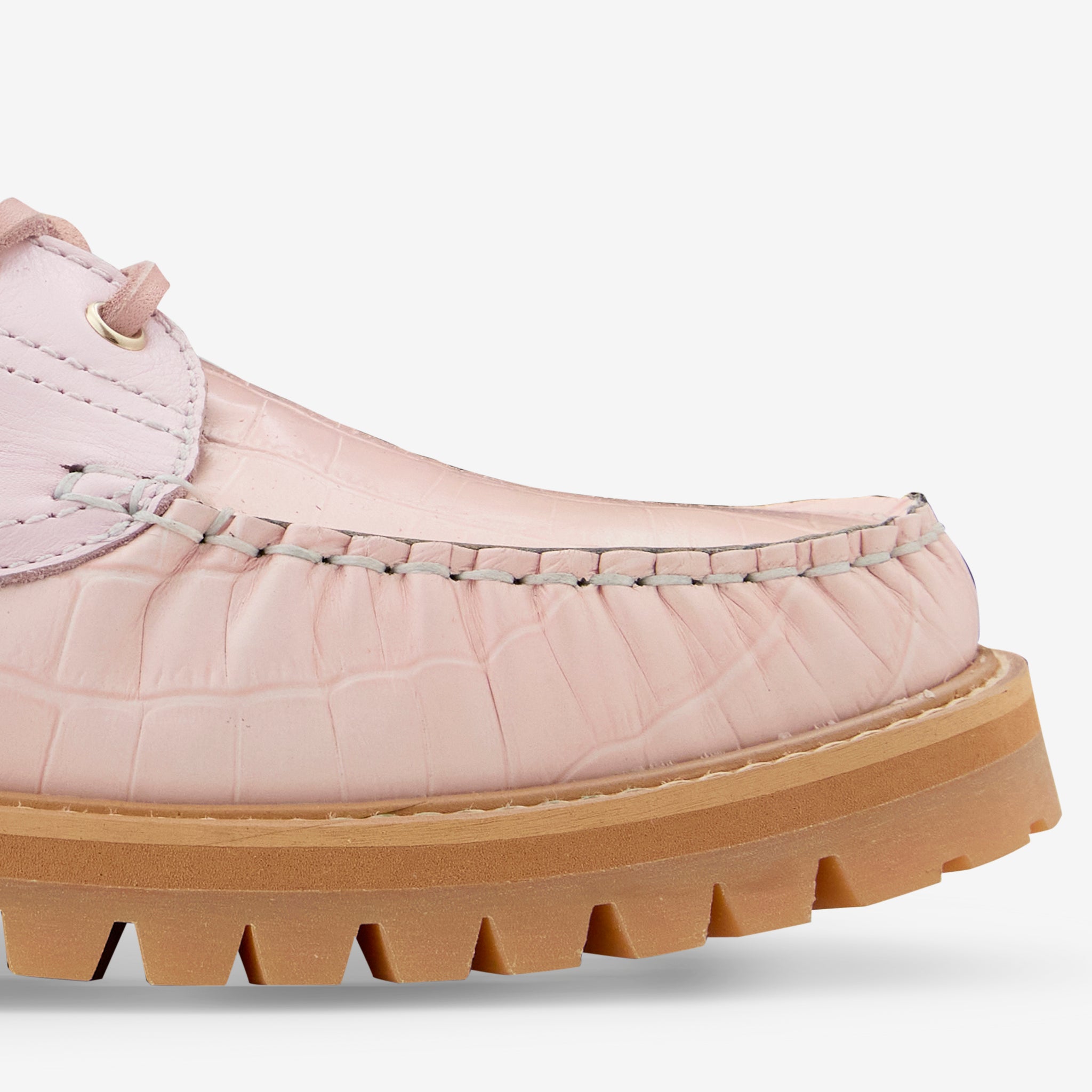 Aztec Two-Tone Boat Shoes for Men & Women - Comfortable Slip-On Casual Loafers in Pink - Perfect for Sailing, Walking & Summer Outfits