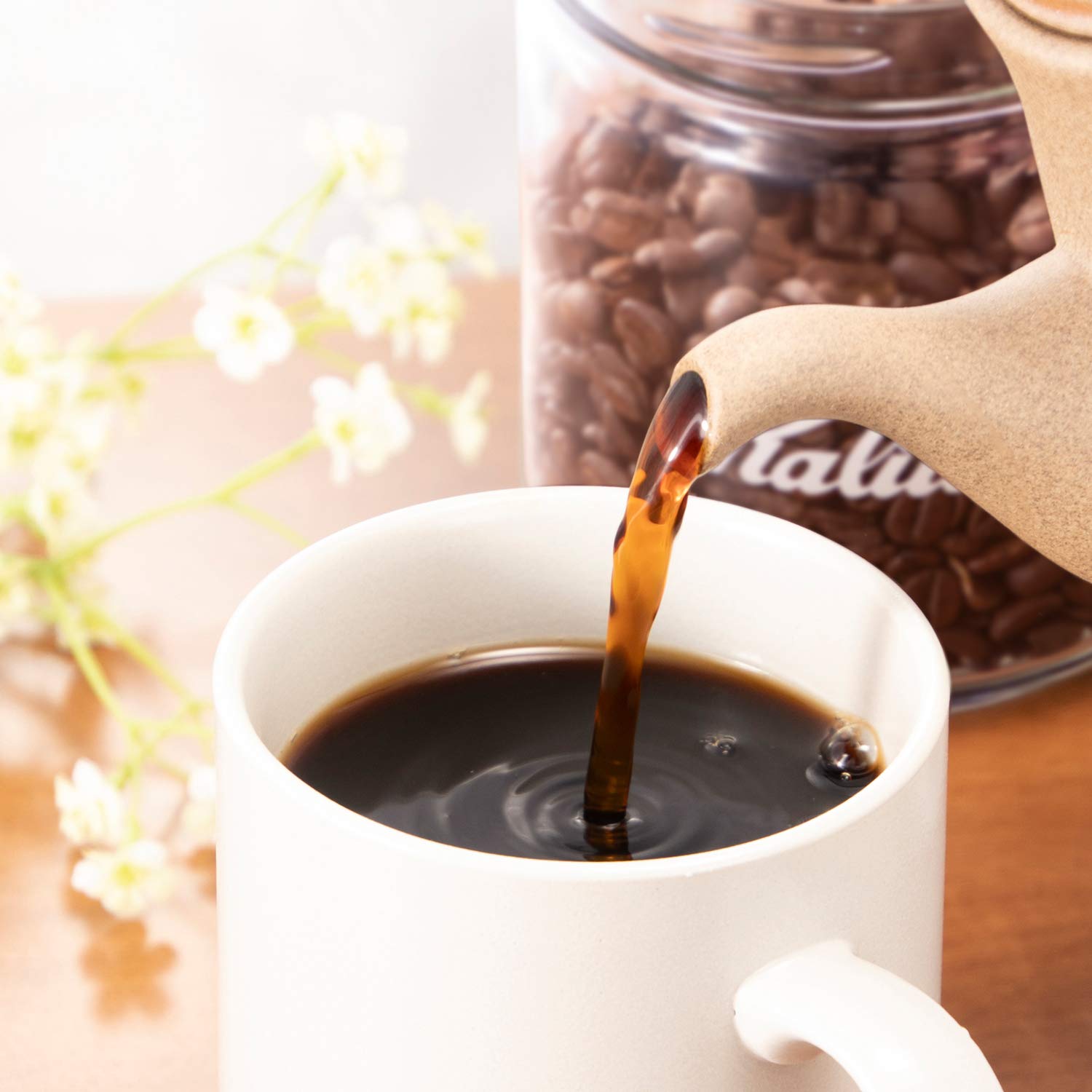 Premium Kalita HASAMI & #35199 Ceramic Coffee Pot - 23.7oz (700ml) Japanese Sandstone Drip Brewer - Brown Hasami Ware for Pour Over Coffee Making - Perfect for Home Brewing, Cafes & Gift Giving