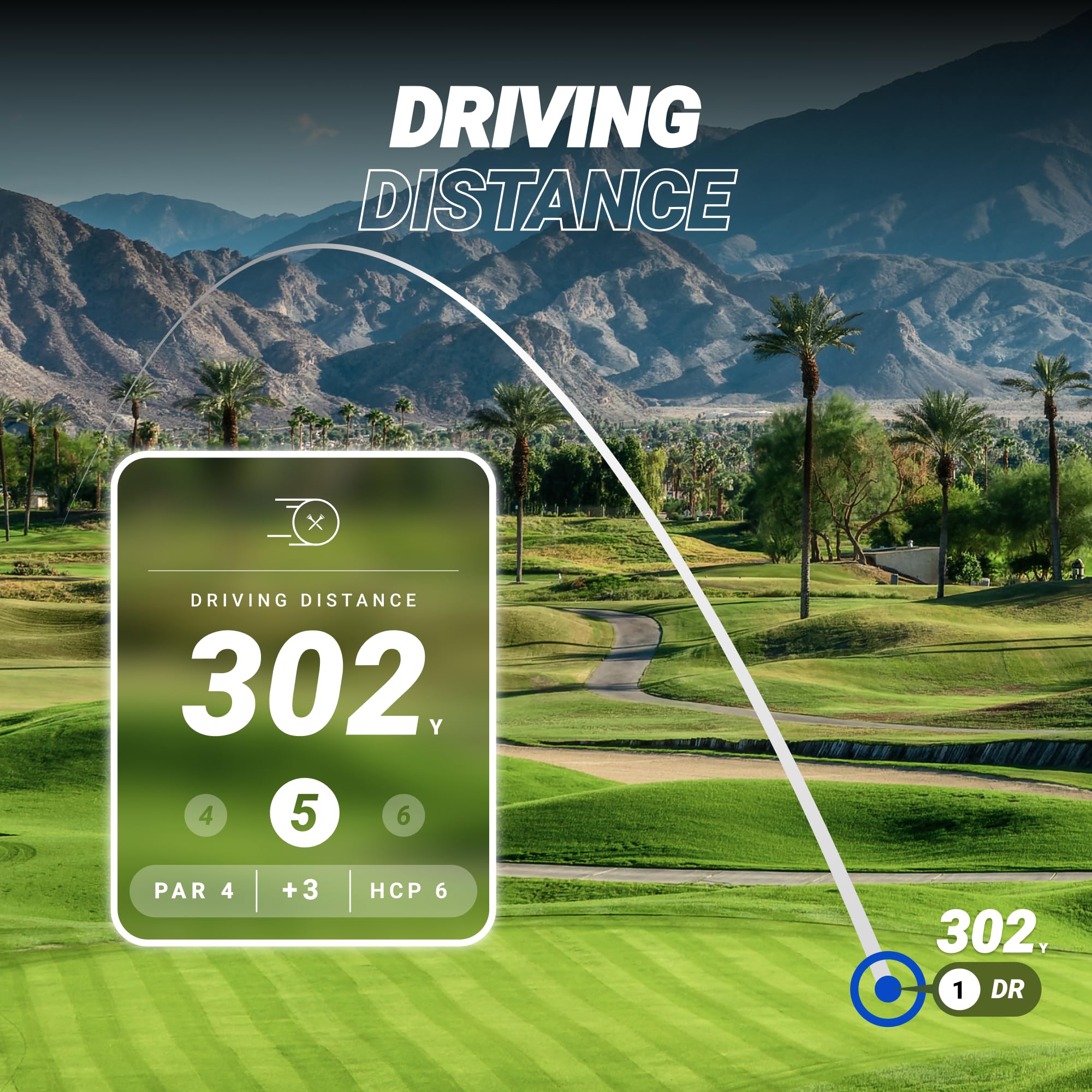 Blue Tees Golf Player+ GPS Speaker with Touch Screen Display | 10+ Hours Battery Life | 40,000+ Preloaded Golf Courses | Visual & Audible Distance Measurements | Hazard Detection | IPX7 Waterproof (Black) | Perfect for On-Course Practice, Driving Range, and Tournament Play