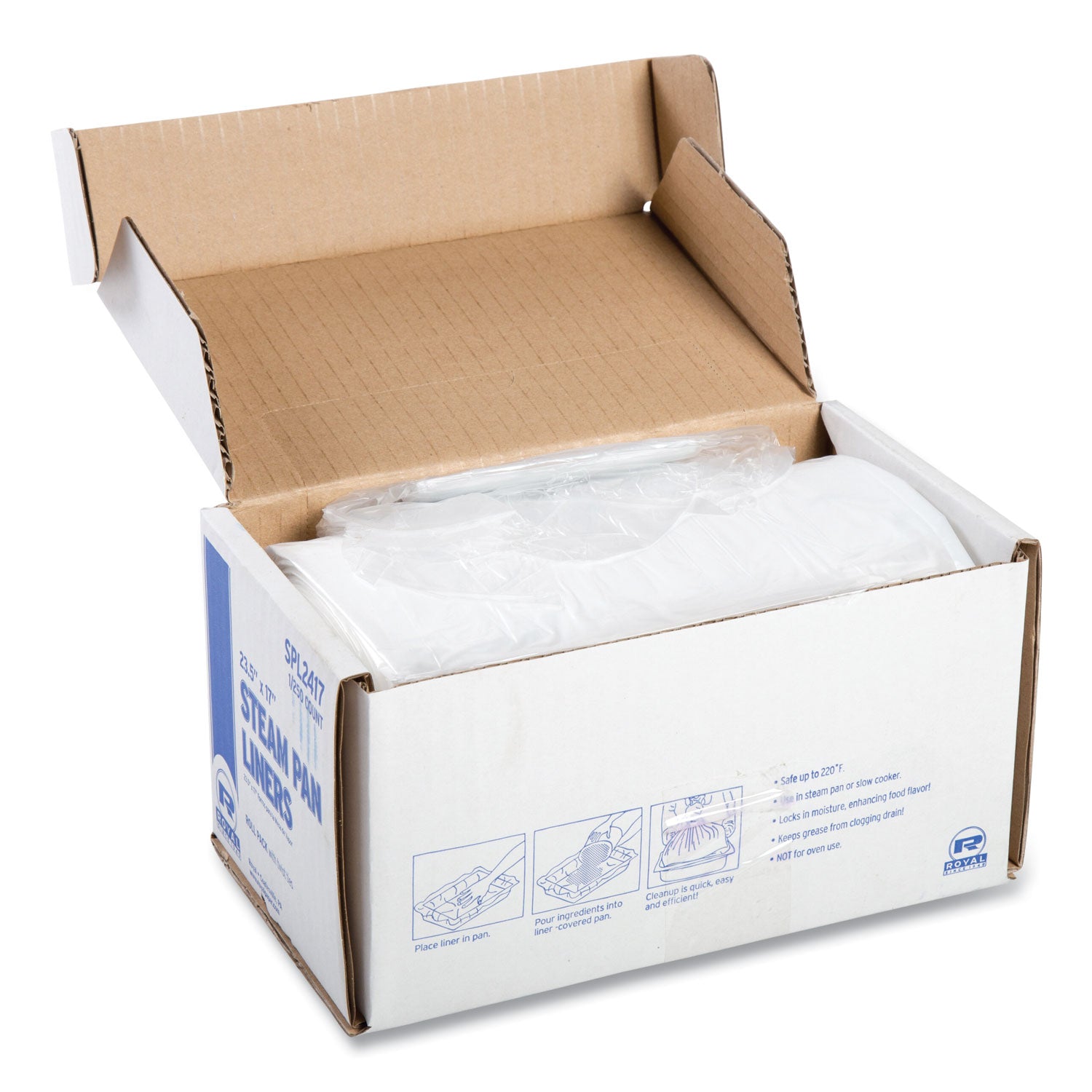 AmerCareRoyal® Half Size Steam Pan Liners - 17