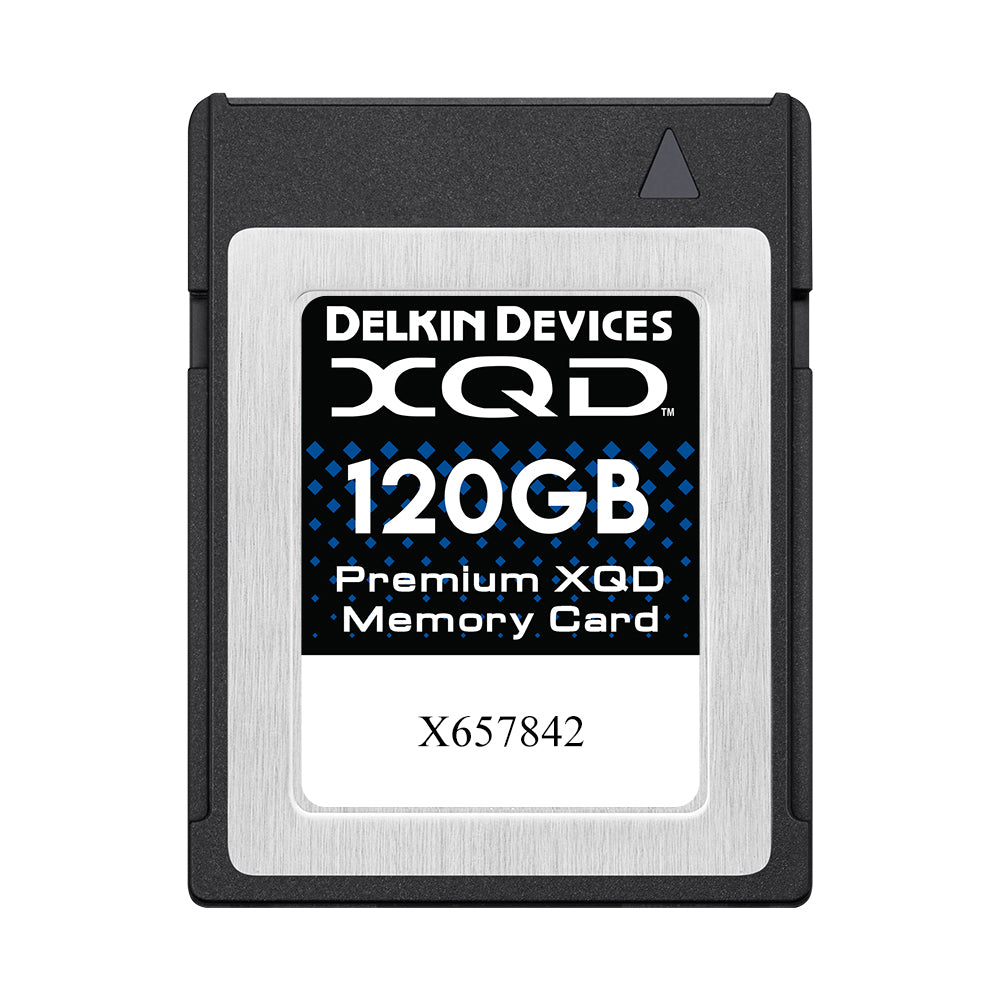 Delkin 120GB Premium XQD 2.0 Memory Card - High-Speed Performance for Professional Cameras & 4K Video Recording - Perfect for Nikon, Sony DSLR & Mirrorless Cameras