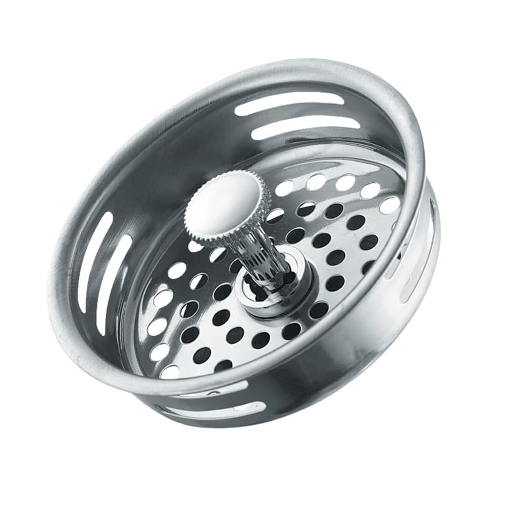 7638000T Chrome Replacement Basket Deluxe Strainer - Premium Kitchen Sink Filter for Smooth Draining | Perfect for Washing Vegetables, Draining Pasta & Cleaning Dishes