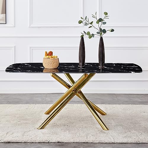 Black Top+gold Legs
