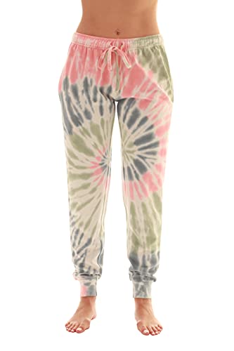 Terry Fabric Tie Dye Aqua Pink and Grey Swirl
