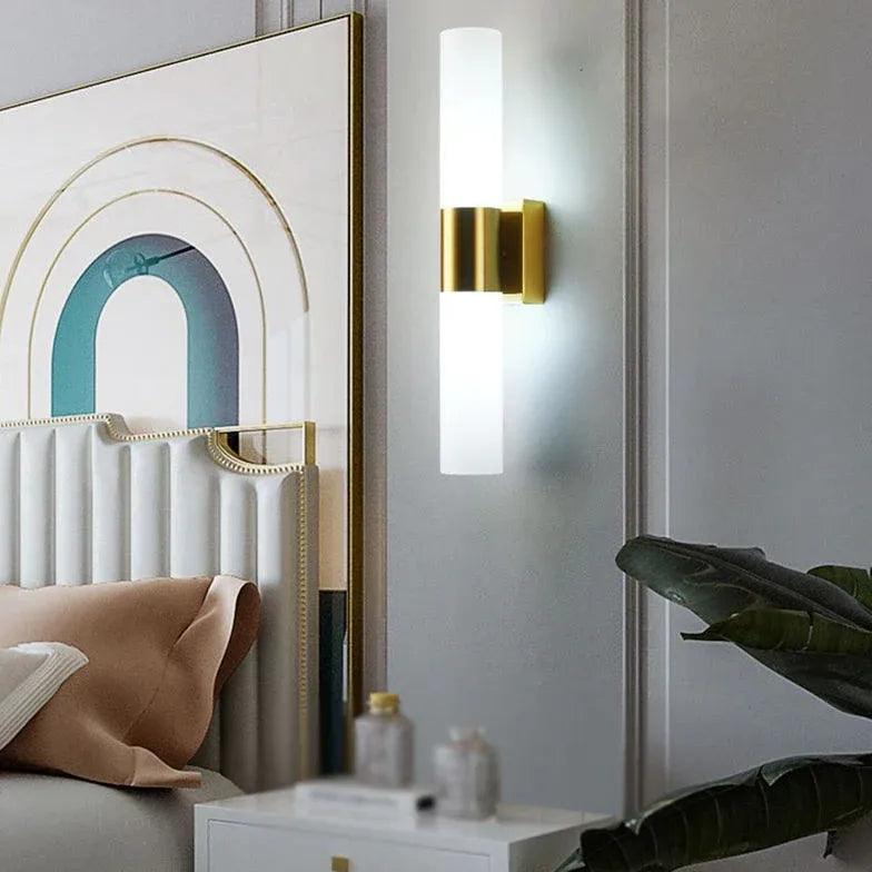 Modern Frosted Glass Wall Lights - Sleek & Energy-Efficient LED Sconces for Bedroom, Living Room, and Hallway Lighting Decor