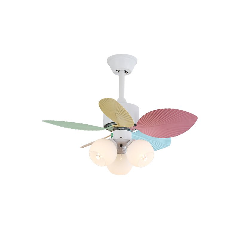 Candy Breeze Ceiling Fan with Light Kit - 52 Inch Modern Flush Mount Fan for Bedroom, Living Room & Office - Energy Efficient Quiet DC Motor, Remote Control, 3 Speeds - Perfect for Home Cooling and Air Circulation