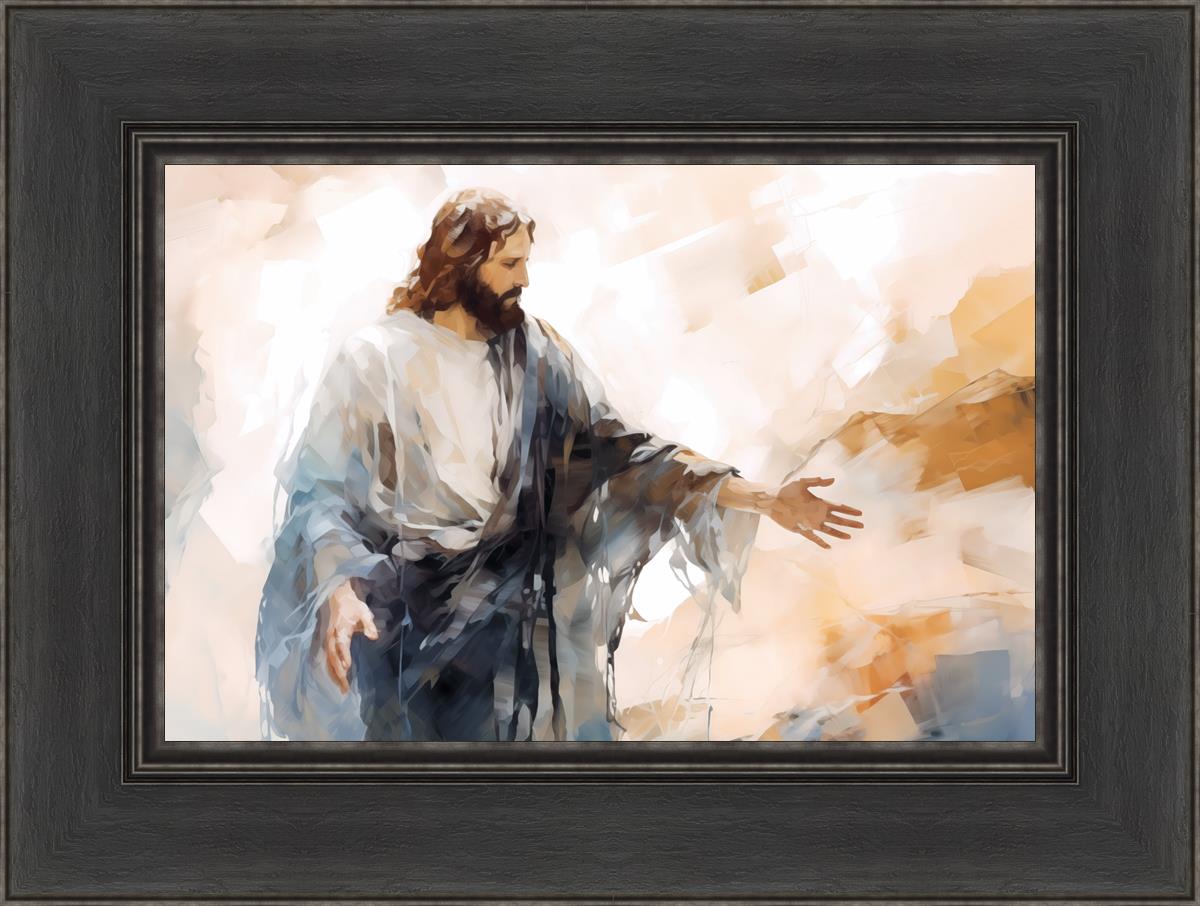 Come Unto Me By Gabriel Heaton - Inspirational Christian Wall Art for Home & Church Decor | Perfect for Living Room, Bedroom & Office