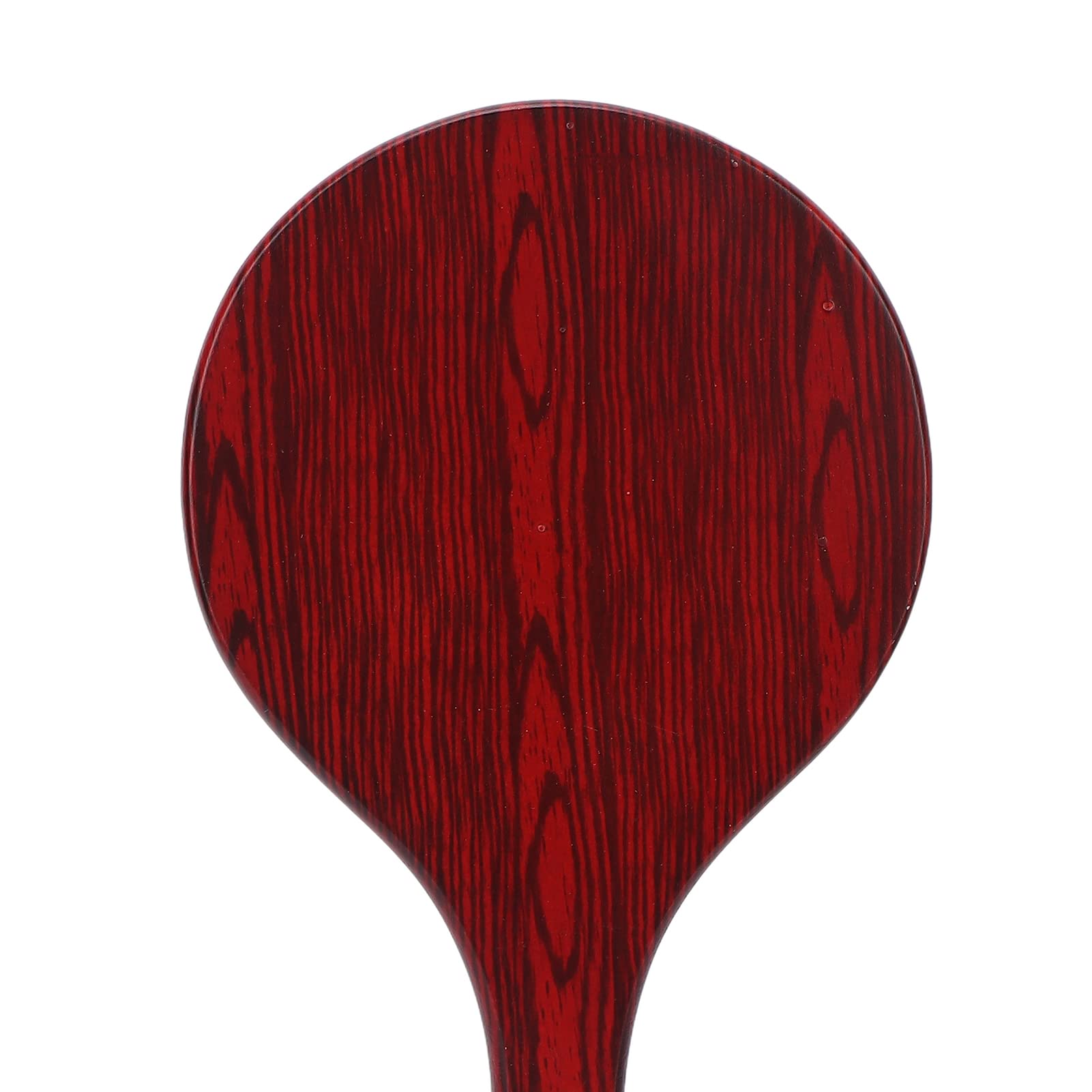 Shanrya Wooden Handheld Makeup Mirror with Hanging Hole - HD Portable Mirror for Hairdressing, Travel, Hotels & Home Use | Perfect for Vanity, Bathroom & Professional Salon Styling