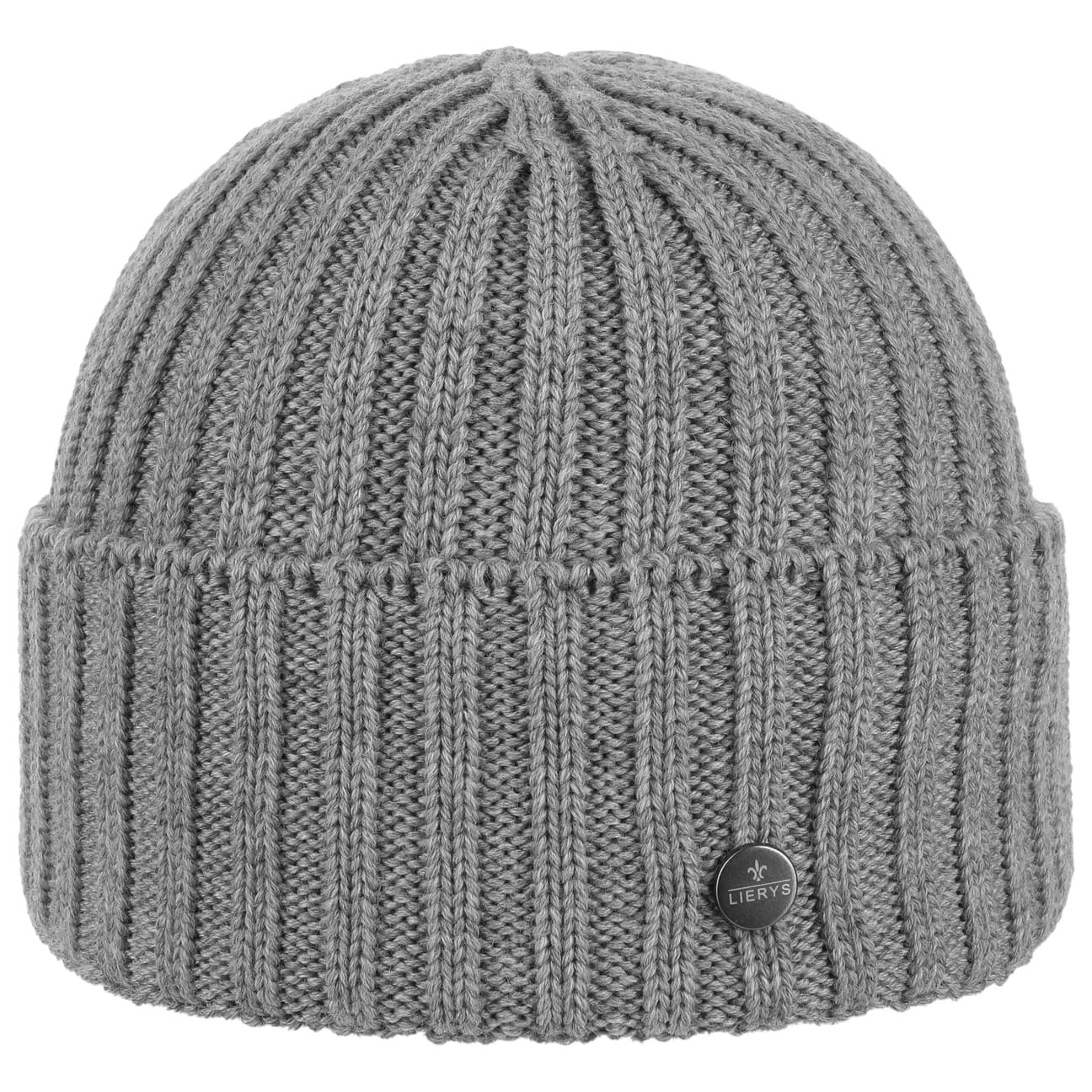 Lierys Merino Wool Knit Beanie with Foldable Cuff - Warm Winter Hat for Men & Women - Perfect for Skiing, Hiking, and Cold Weather Activities