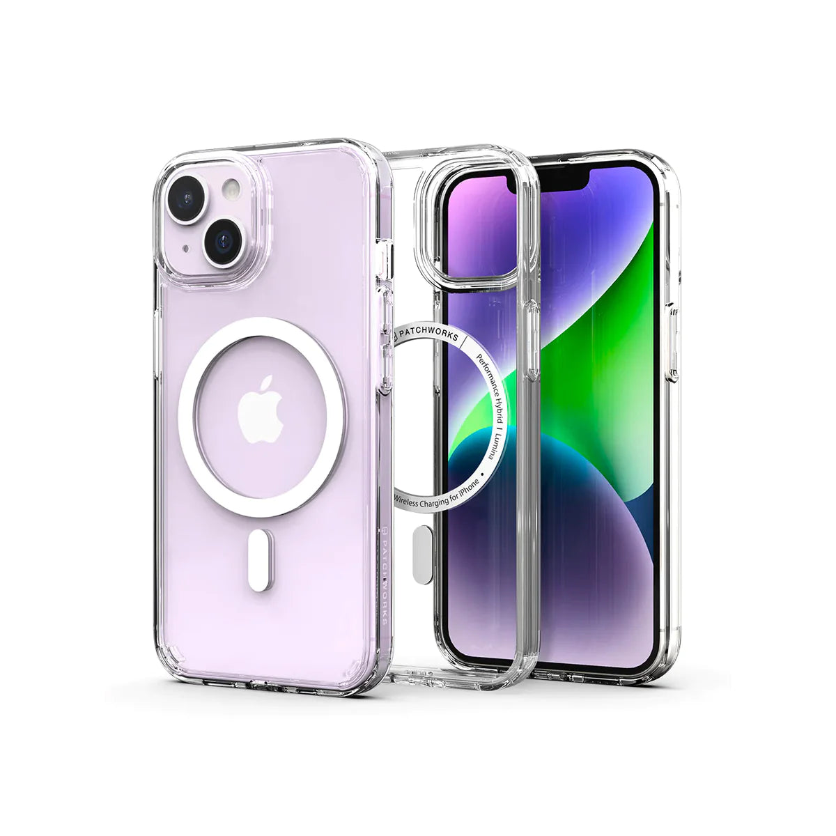 Patchworks Lumina Clear Case for iPhone 14 - Slim Protective Phone Cover with Scratch Resistance | Perfect for Everyday Use, Travel & Outdoor Activities