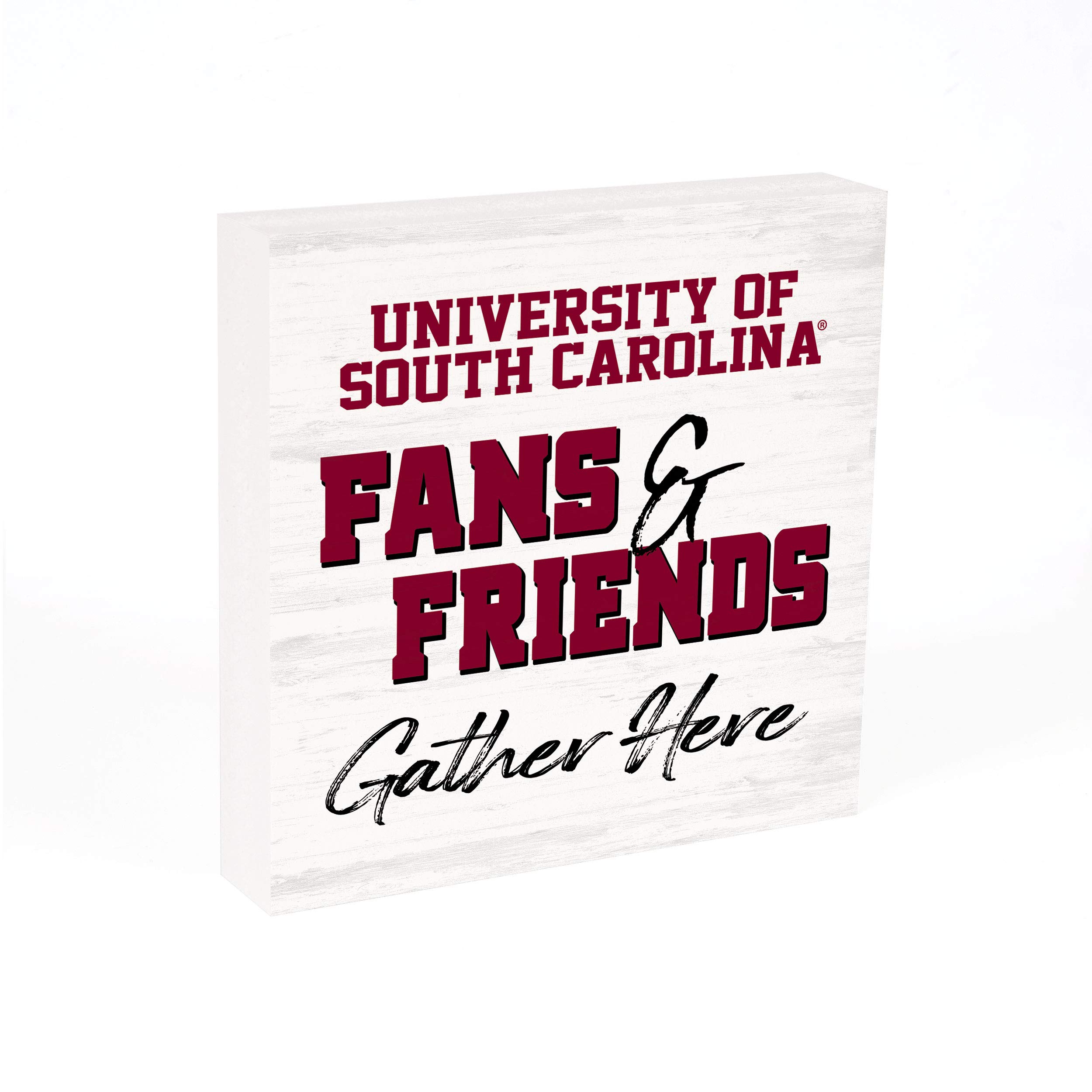 P. Graham Dunn University of South Carolina Wood Sign - 5.5 x 5.5 Inch Handcrafted Gamecocks Fan Decor - Perfect for Tailgating, Home Office & College Dorm Room Wall Art