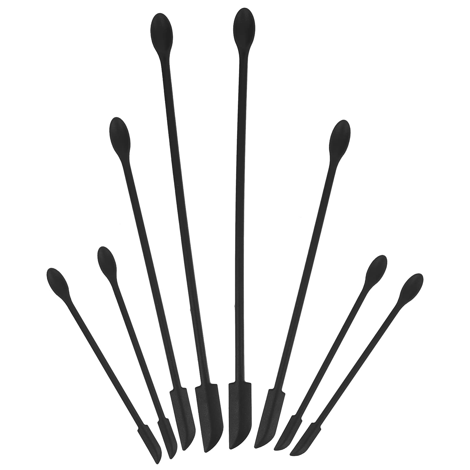 16-Piece Silicone Spatula Set - Kitchen & Cosmetic Scraper for Jars, Bottles, Makeup - Perfect for Cooking, Baking, and Beauty Product Application