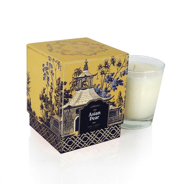 Asian Pear Scented Candle by Jardins du Seda France - Luxury Home Fragrance for Relaxation & Aromatherapy | Perfect for Bedroom, Bathroom & Living Room Décor