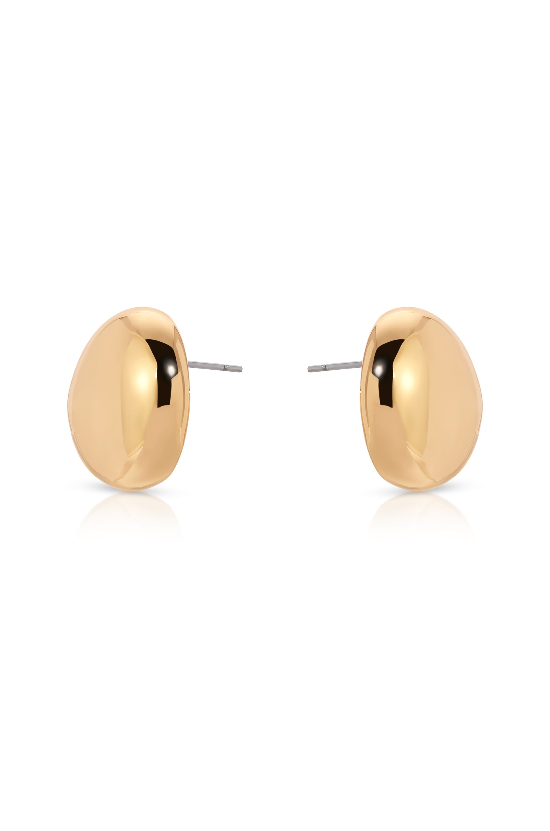 Polished Pebble Stud Earrings for Women - Natural Stone Dainty Jewelry - Perfect for Everyday Wear & Gift Giving