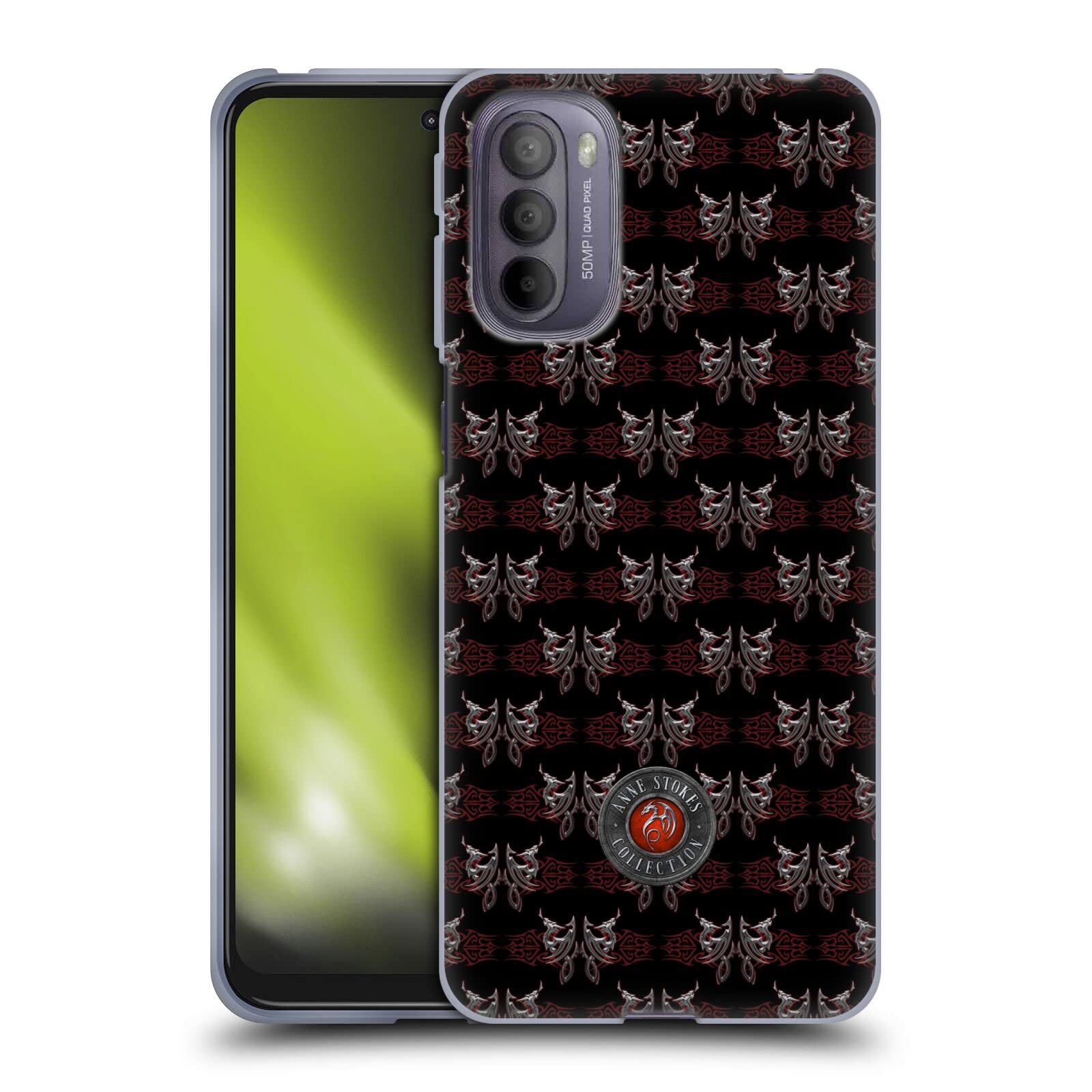 Anne Stokes Rock God Tribal Soft Gel Case for Motorola Moto G31 - Officially Licensed by Head Case Designs - Perfect for Daily Use, Travel, and Outdoor Adventures