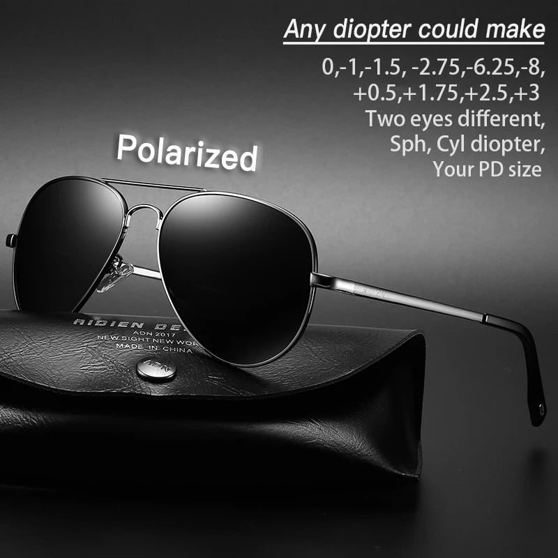 Aidien Unisex Full Rim Alloy Oval Myopic Reading Glasses Sunglasses 6088 - Lightweight Eyewear for Reading & Sun Protection | Perfect for Outdoor Activities, Driving, and Daily Use