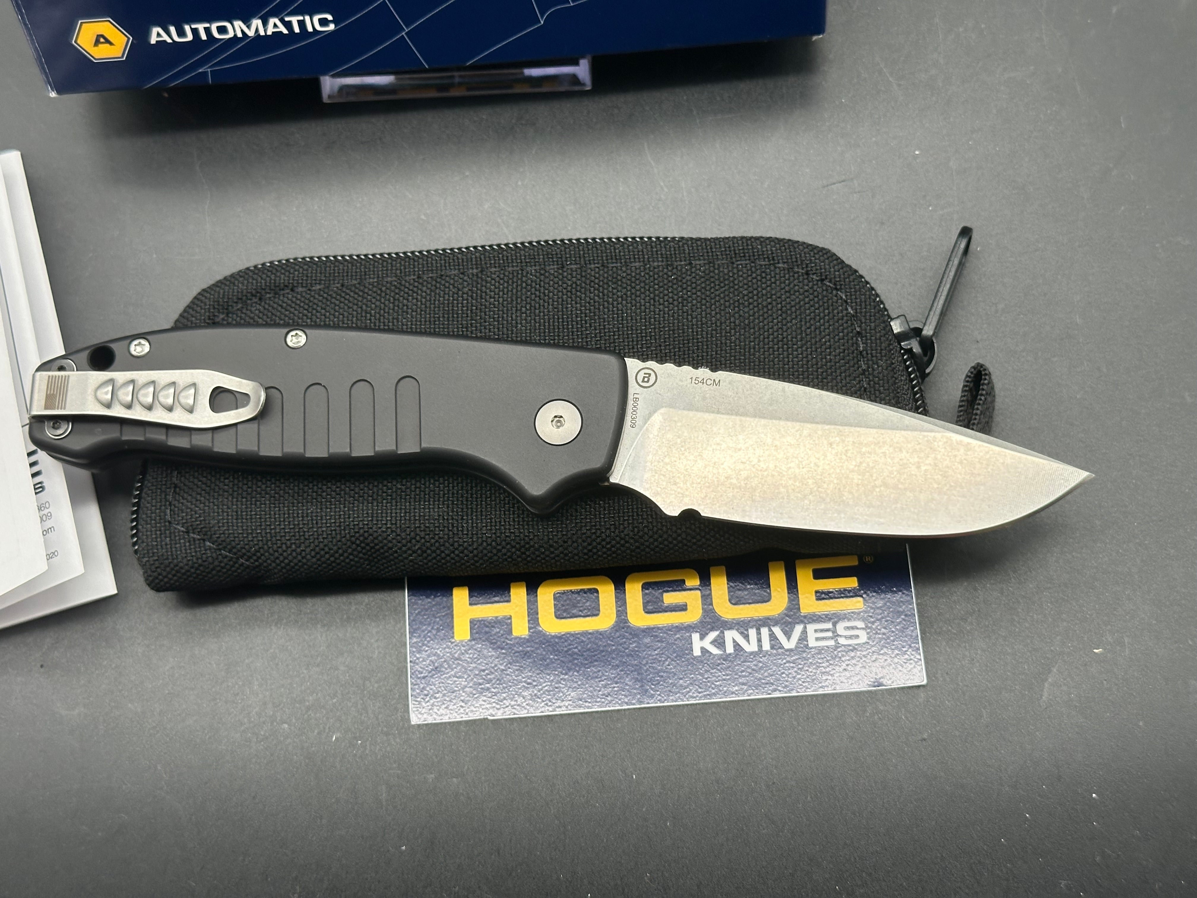 Hogue Ballista Drop Point Automatic Knife - 3.5