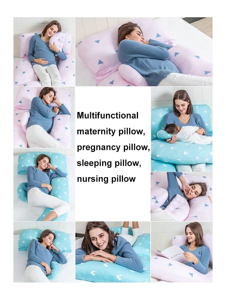 **U-Shaped Pregnancy Pillow for Women – Full Body Maternity Support Pillow for Back & Belly Comfort – Ideal for Sleeping, Nursing & Relaxation During Pregnancy**