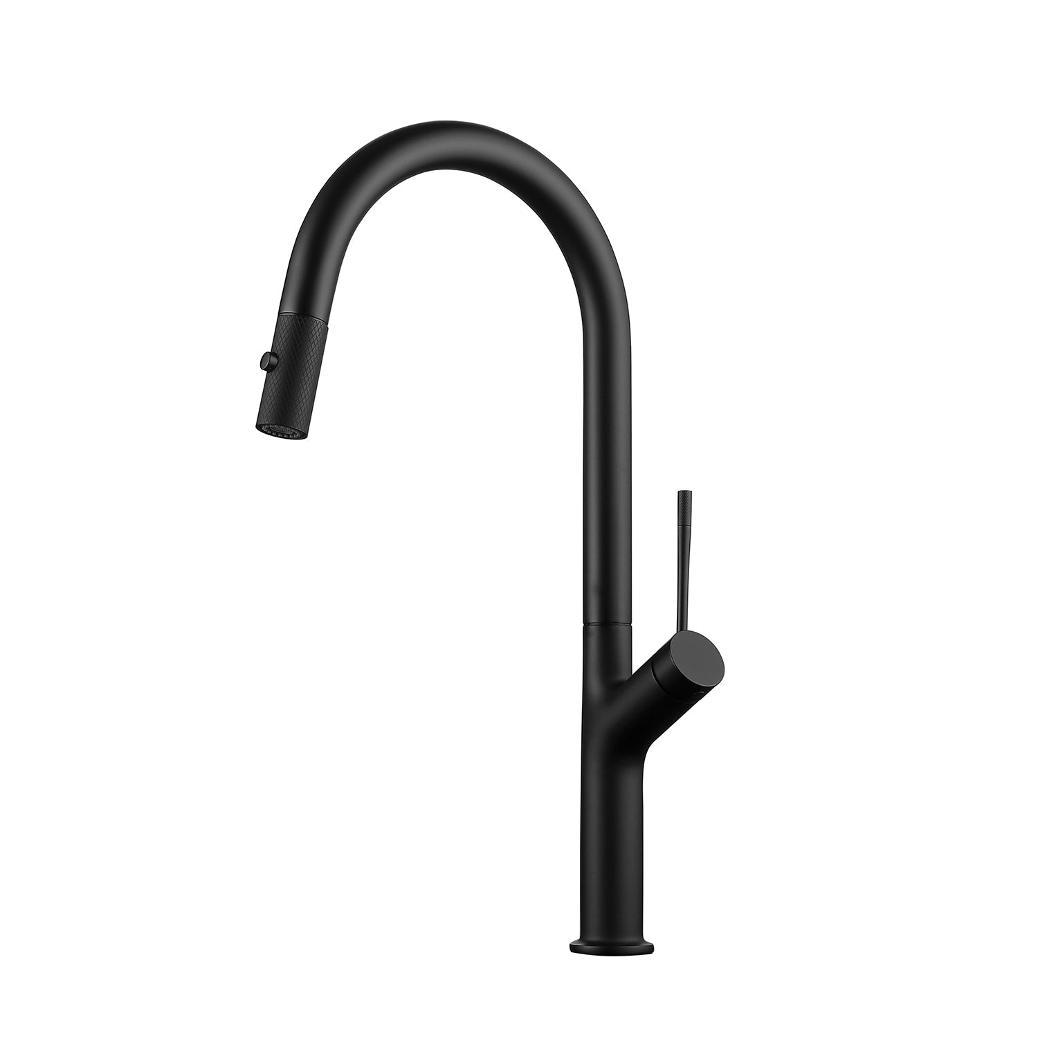 DAX 8020011 Single Handle Pull Out Kitchen Faucet - High Arc Stainless Steel Sprayer with 360° Swivel for Modern Sink - Perfect for Washing Dishes, Filling Pots & Cleaning Vegetables
