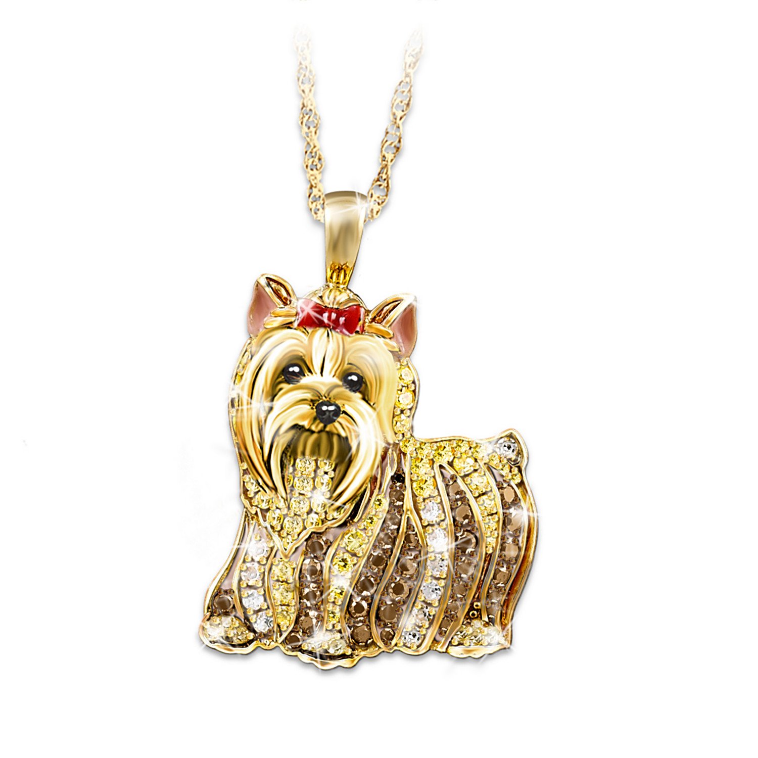 Best in Show Dog Pendant Necklace with Genuine Swarovski Crystals | Elegant Pet Lover Jewelry Gift | Perfect for Dog Show Enthusiasts & Special Occasions