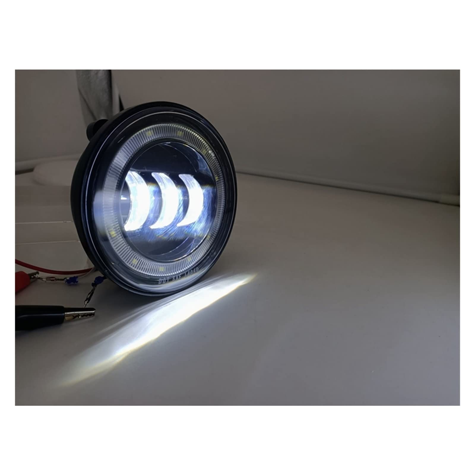 2PCS LED Fog Lights for Hummer H2 2003-2009 - White DRL Halo Ring Angel Eyes, Black Front Passing Fog Lamps - Upgrade Your Car Lighting for Night Driving & Off-Road Adventures