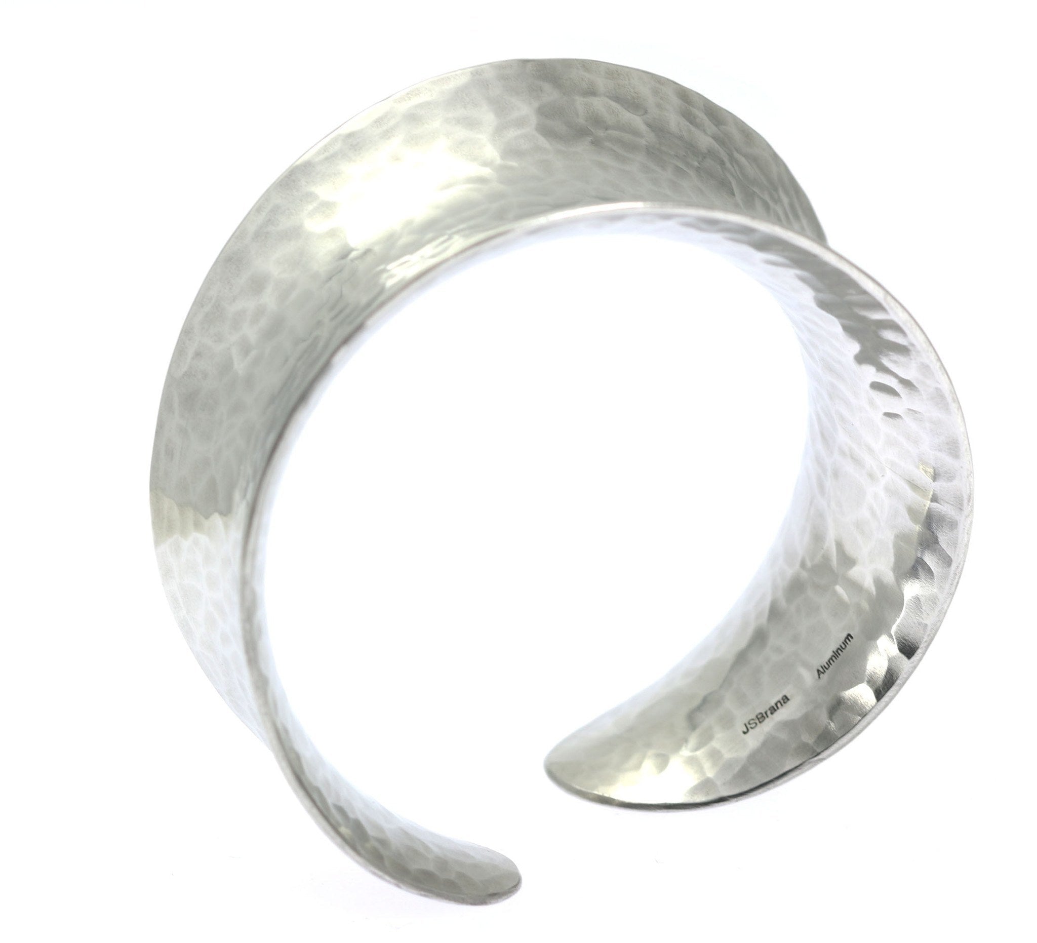 Handmade Hammered Aluminum Anticlastic Bangle Bracelet - Unique Boho Jewelry for Women - Perfect for Festivals, Parties & Everyday Wear