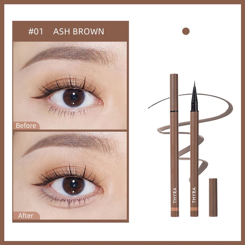 THYRA Liquid Silkworm Shadow Pen - Waterproof Eyeliner for Smudge-Proof Eye Makeup | Perfect for Daily Wear, Parties & Special Occasions