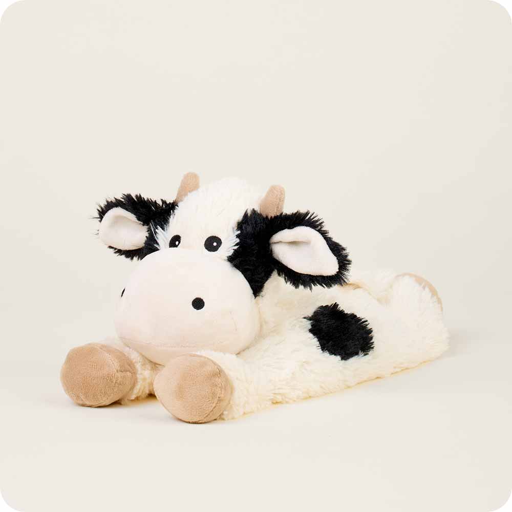 Cozy Warmies Plush Cow Heating Pad - Perfect for Stress Relief, Pain Relief & Relaxation at Home or Office