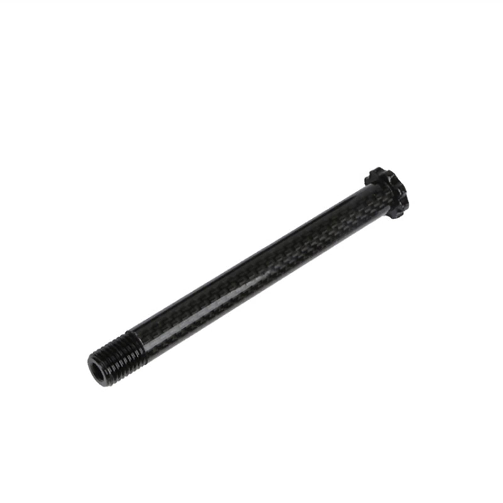 Premium Aluminum Alloy Bicycle Front Wheel Hub - 12mm Shaft Carbon Fiber Road Bike Quick Release Thru Axle Skewer - Lightweight, Durable & Wear-Resistant (Black) - Perfect for Road Racing, Commuting & Performance Cycling