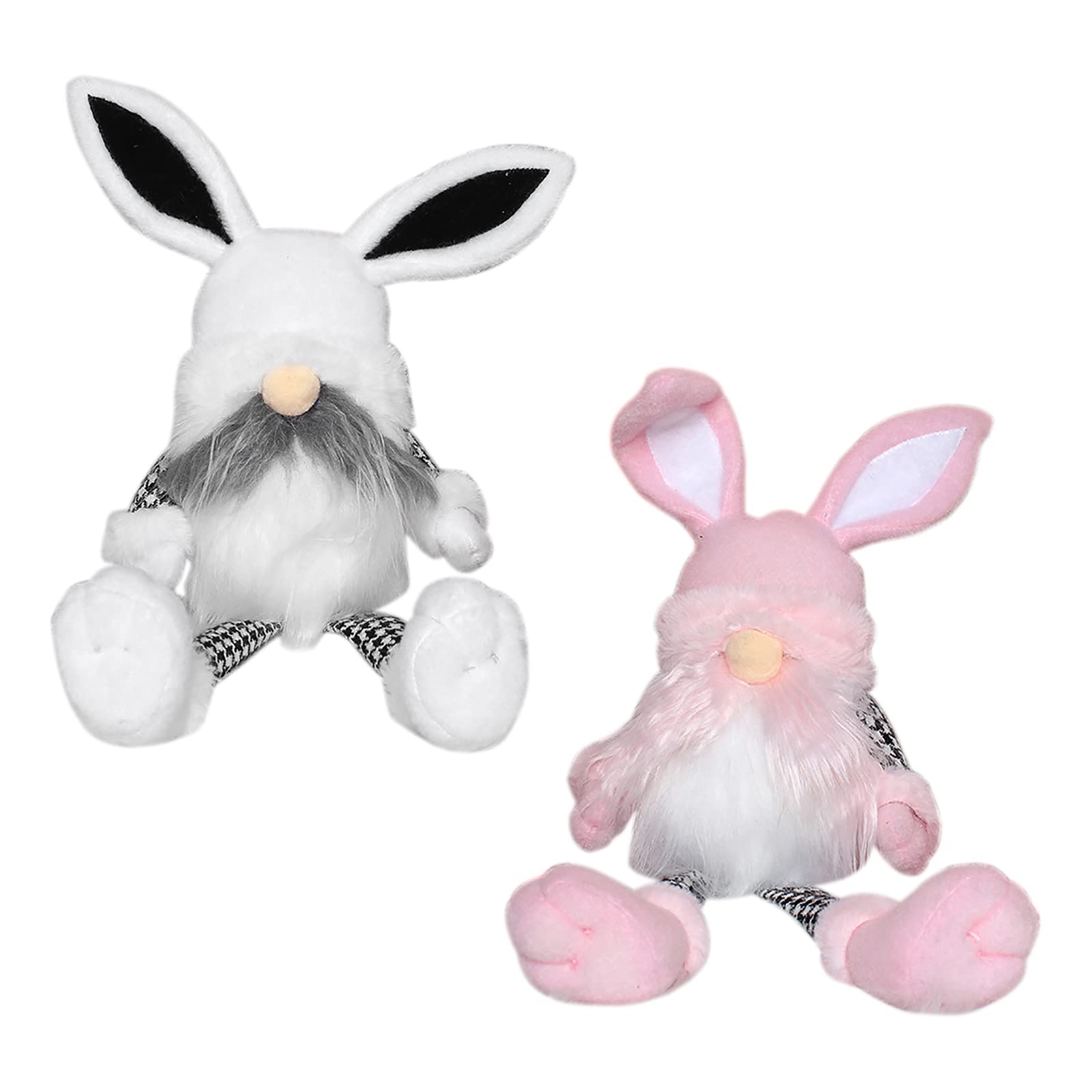 2 PCS Easter Gnome Decorations - Spring Faceless Bunny Plush Doll with Cloth Legs, Handmade Elf Figurine for Easter Gifts | Kids & Women | Home Decor, Party Favors, Easter Basket Stuffers