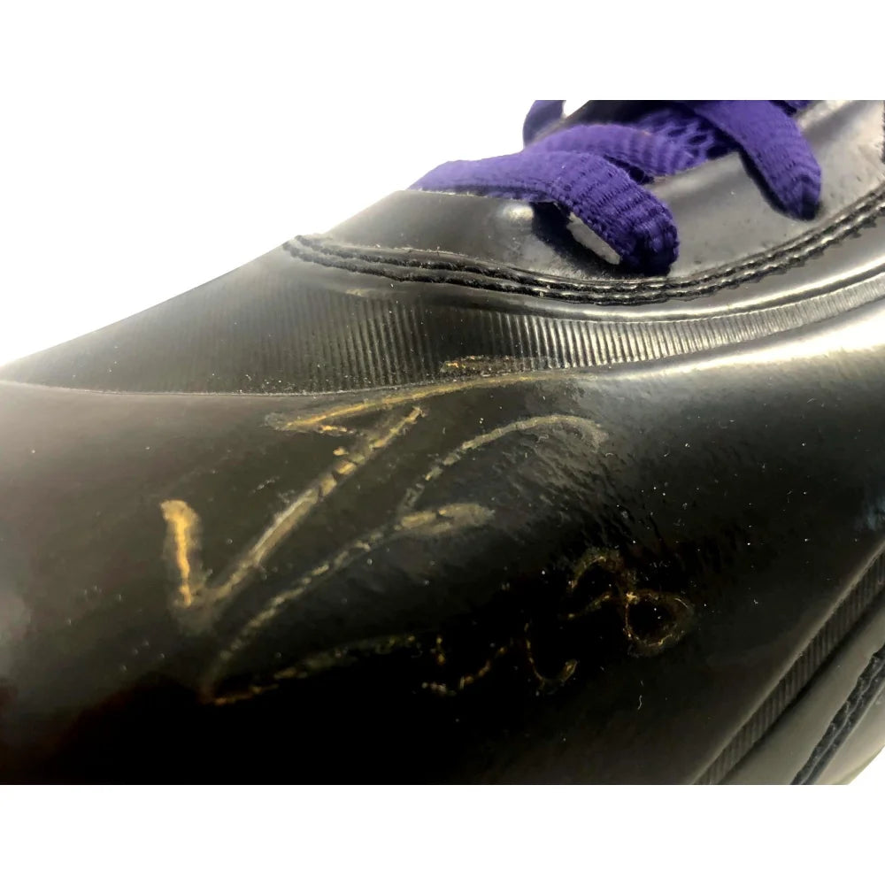 Jacob Eason Autographed Football Cleat - Indianapolis Colts & Washington Huskies Game-Worn Shoe with JSA COA - Perfect for NFL Collectors, Sports Memorabilia Displays & Fan Gifts