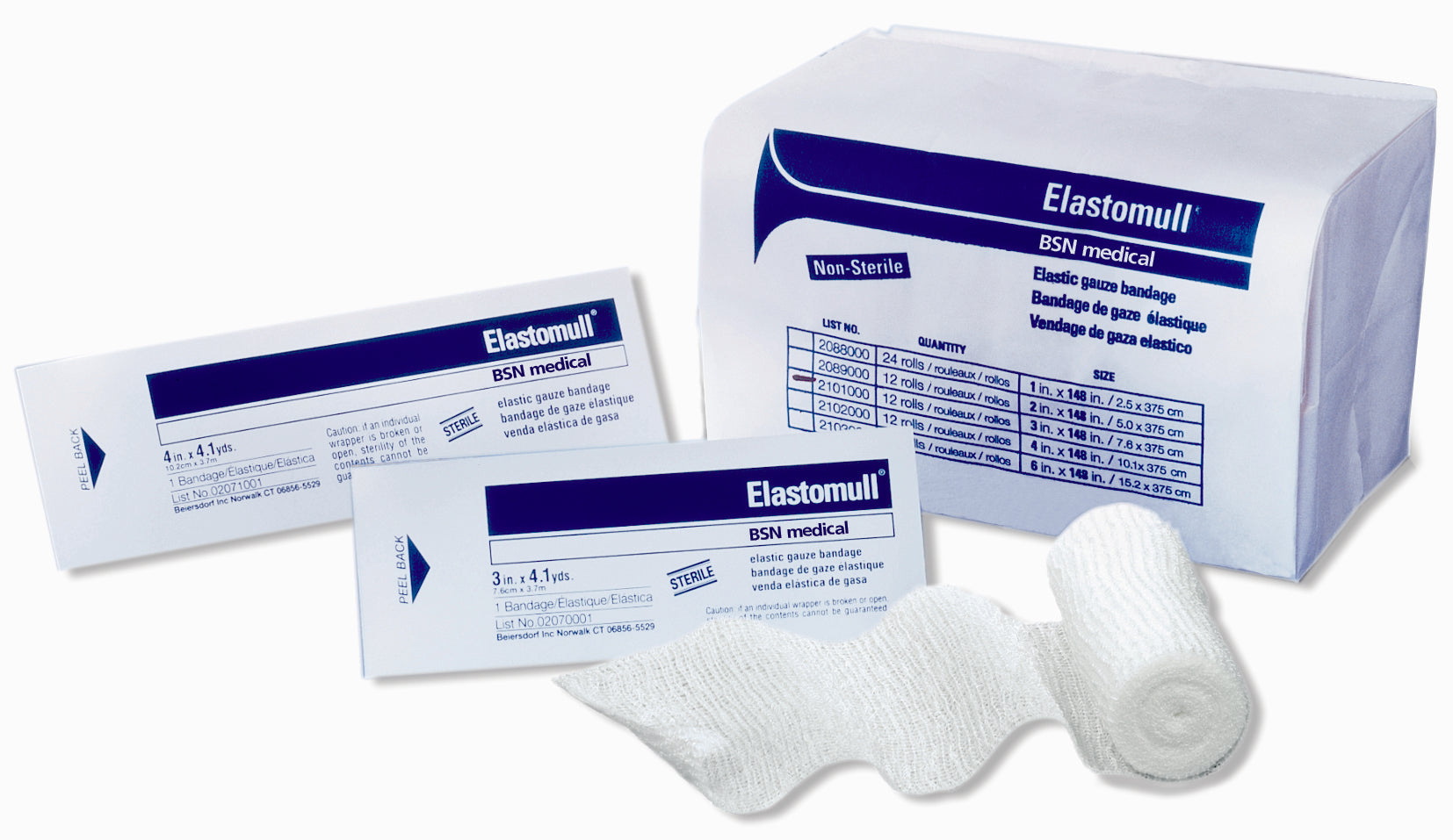 Elastomull 02088000 Conforming Bandage - 24 Pack | Self-Adhesive Elastic Bandage Wrap for Wound Care, First Aid & Sports Injuries | Ideal for Hospitals, Clinics & Home Use