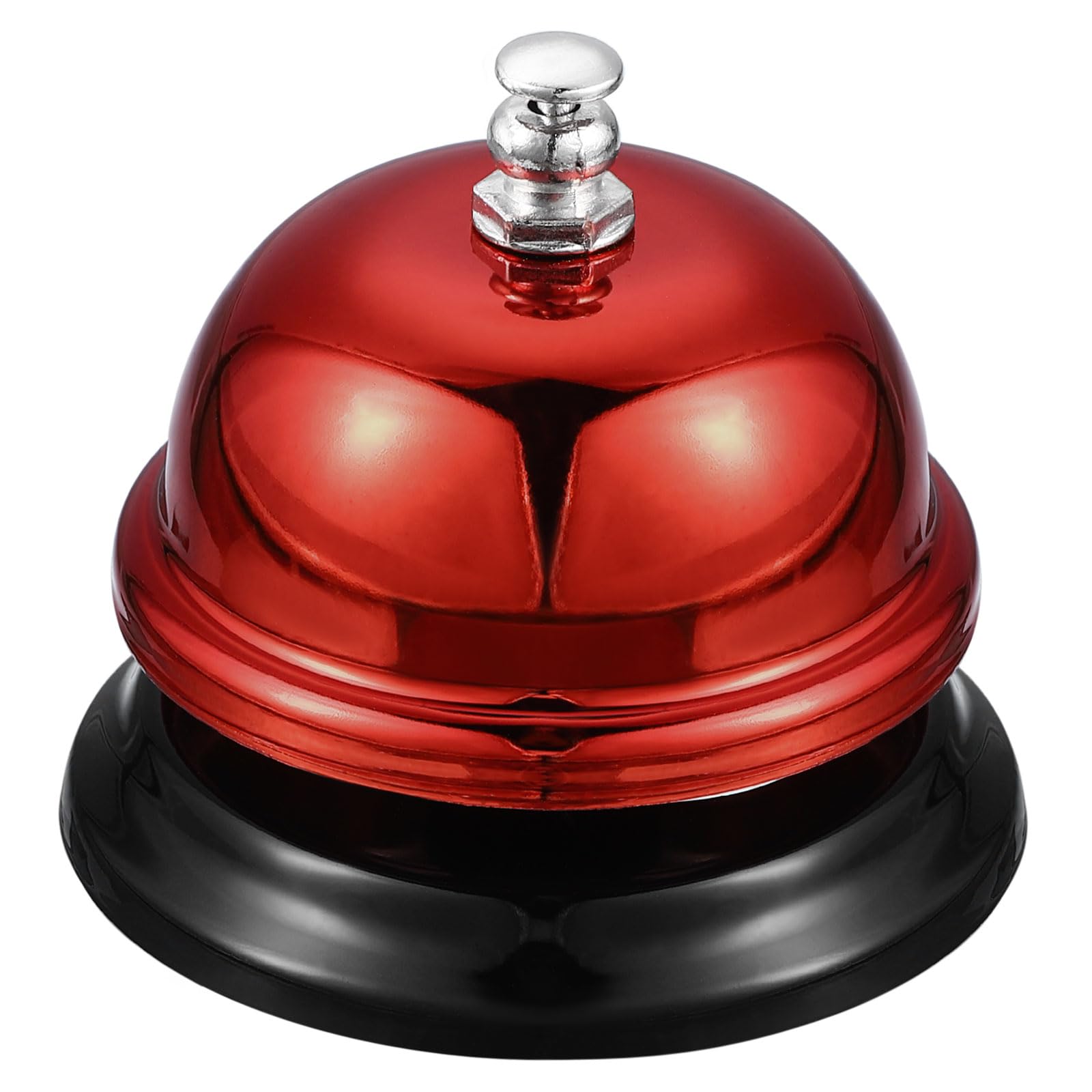 uxcell Desk Bell - 65mm (2.56 Inch) Red Service Call Bell for Restaurants, Hotels, Offices & Reception Counters - Perfect for Customer Service, Staff Alert & Table Signaling
