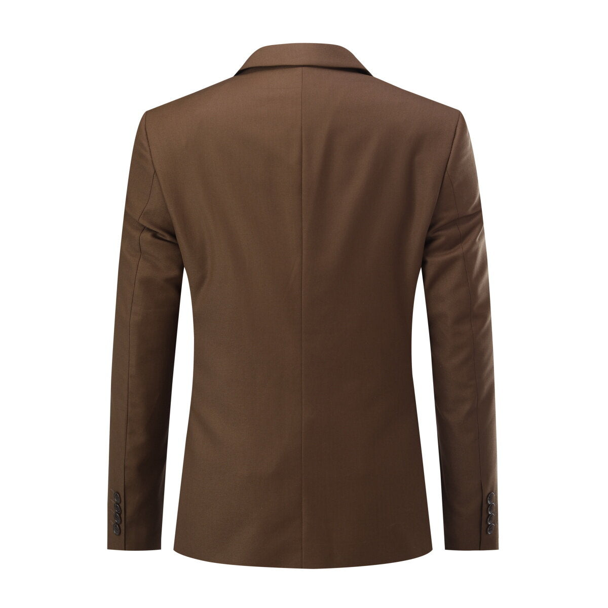3-Piece One-Button Formal Suit in Dark Coffee - Premium Men's Business Attire for Weddings, Office & Special Occasions