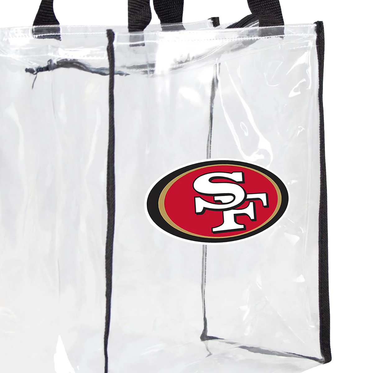 San Francisco 49ers Clear Stadium Approved Tote Bag - NFL Team Logo Design for Game Day, Travel & Shopping
