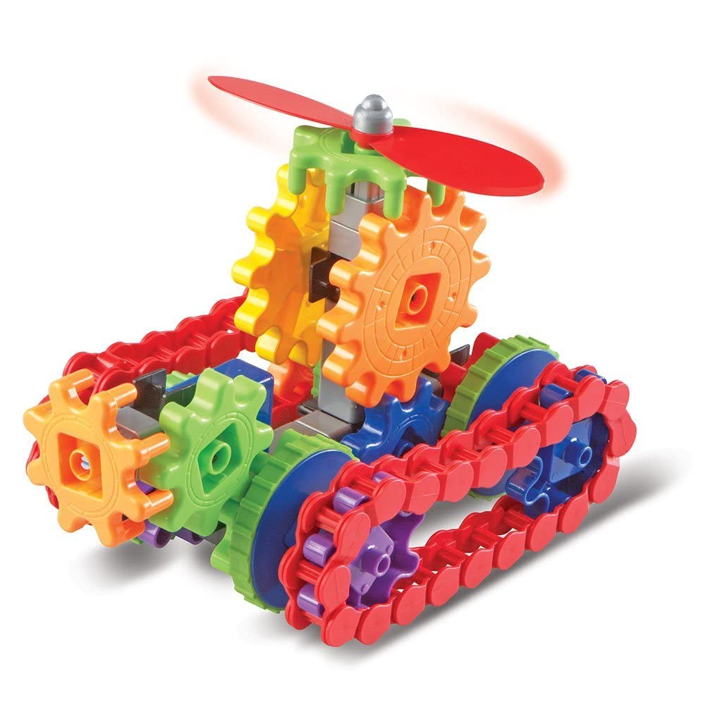 Learning Resources Gears! Gears! Gears! Machines in Motion STEM Building Set - 116 Piece Construction Toy for Kids Ages 5+ | Early Engineering Learning, Puzzle & Creative Play | Perfect for Classroom STEM Activities & Home Learning Fun