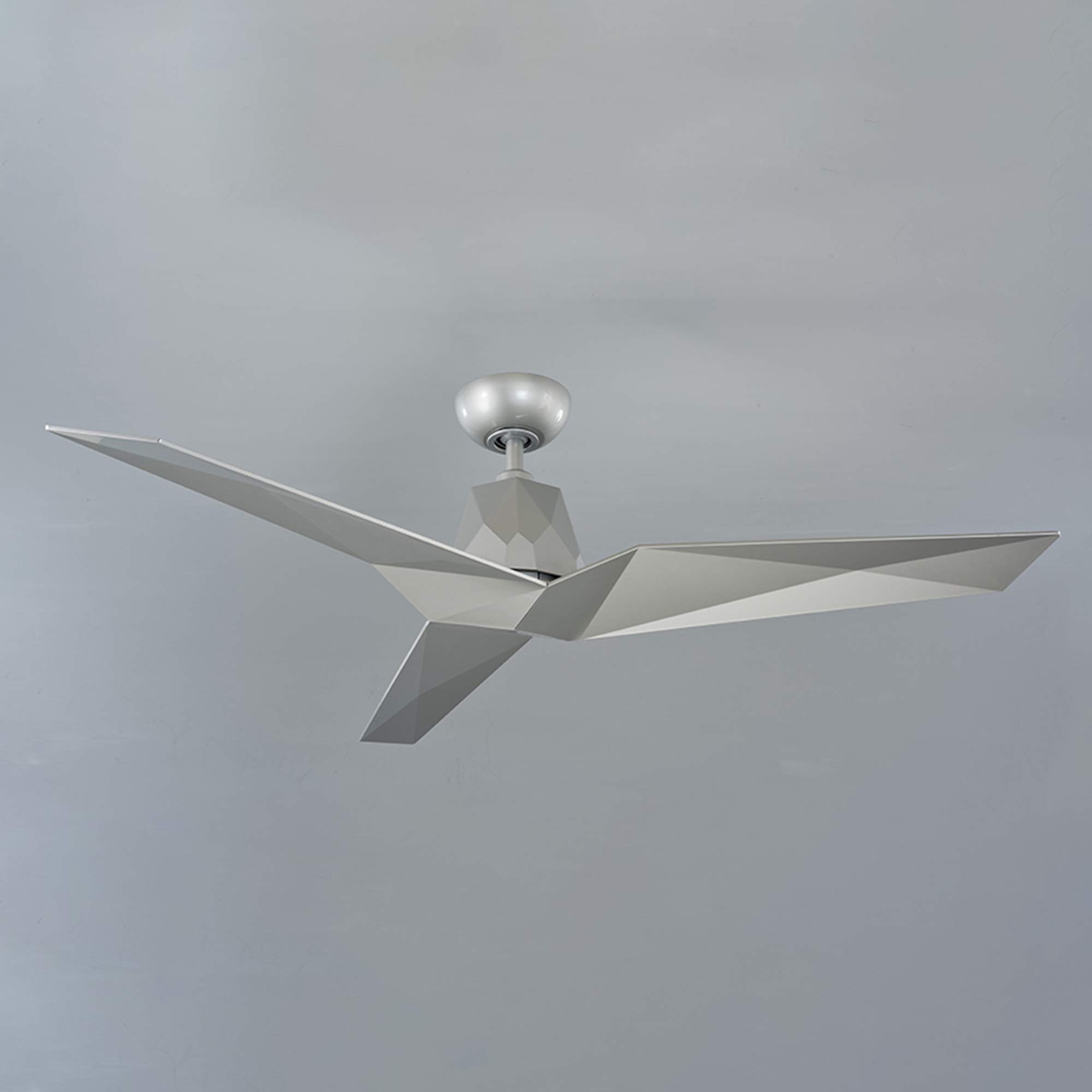 60 Inch Smart Ceiling Fan with Remote - 3 Blade Indoor/Outdoor Fan in Automotive Silver - Works with Alexa, Google Assistant & Smartphones - Perfect for Living Rooms, Bedrooms & Patios
