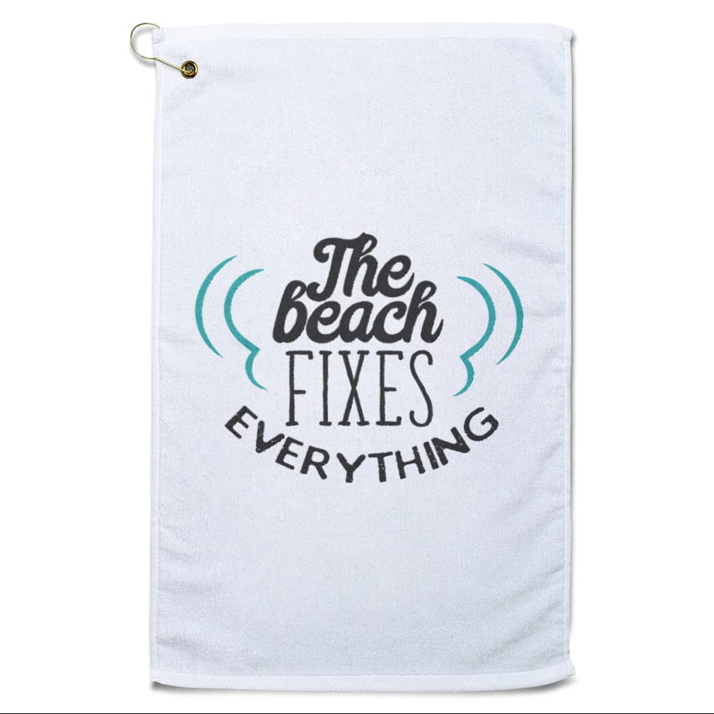 Premium Cotton Golf Towel - Soft Absorbent & Quick-Drying for Golf, Beach, Gym & Travel - Multipurpose Sports & Outdoor Accessory