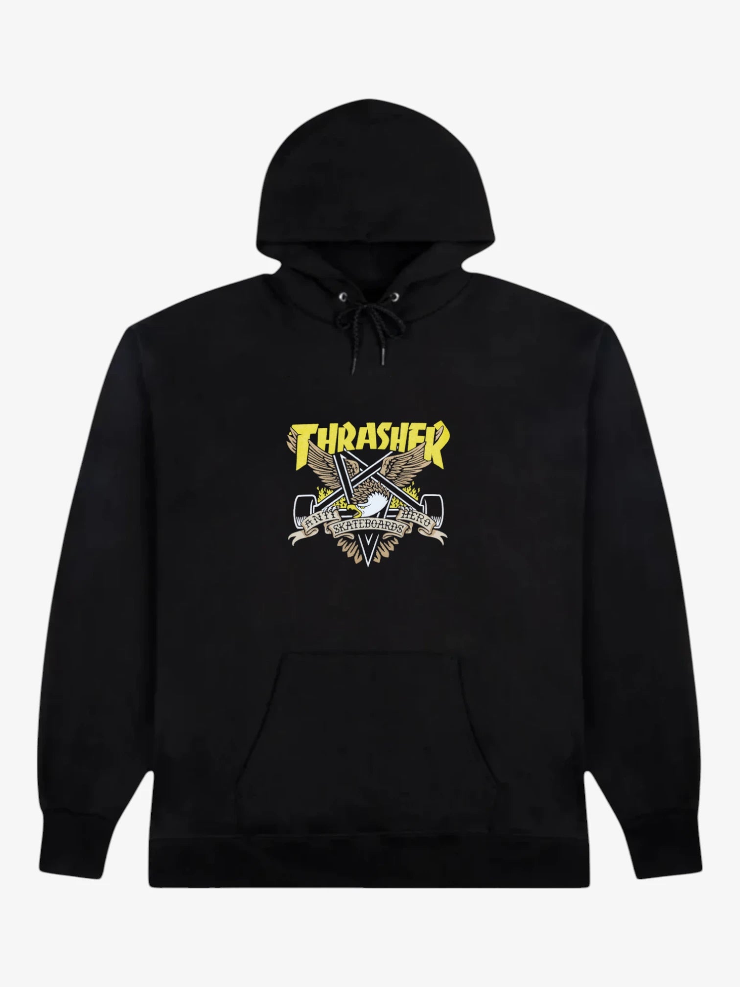 Thrasher Eaglegram Black Hoodie - Streetwear Skate Hoodie for Men & Women - Perfect for Skateboarding, Casual Wear, and Urban Fashion