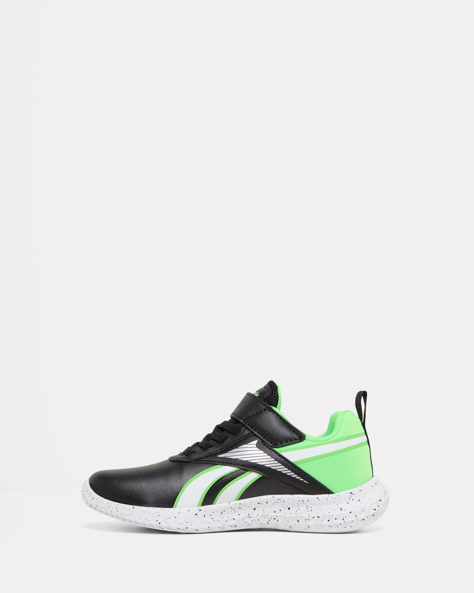 Rush Runner Syn EL TS Running Shoes for Men - Black/Solar Lime/White - Lightweight & Breathable for Jogging, Gym & Daily Wear