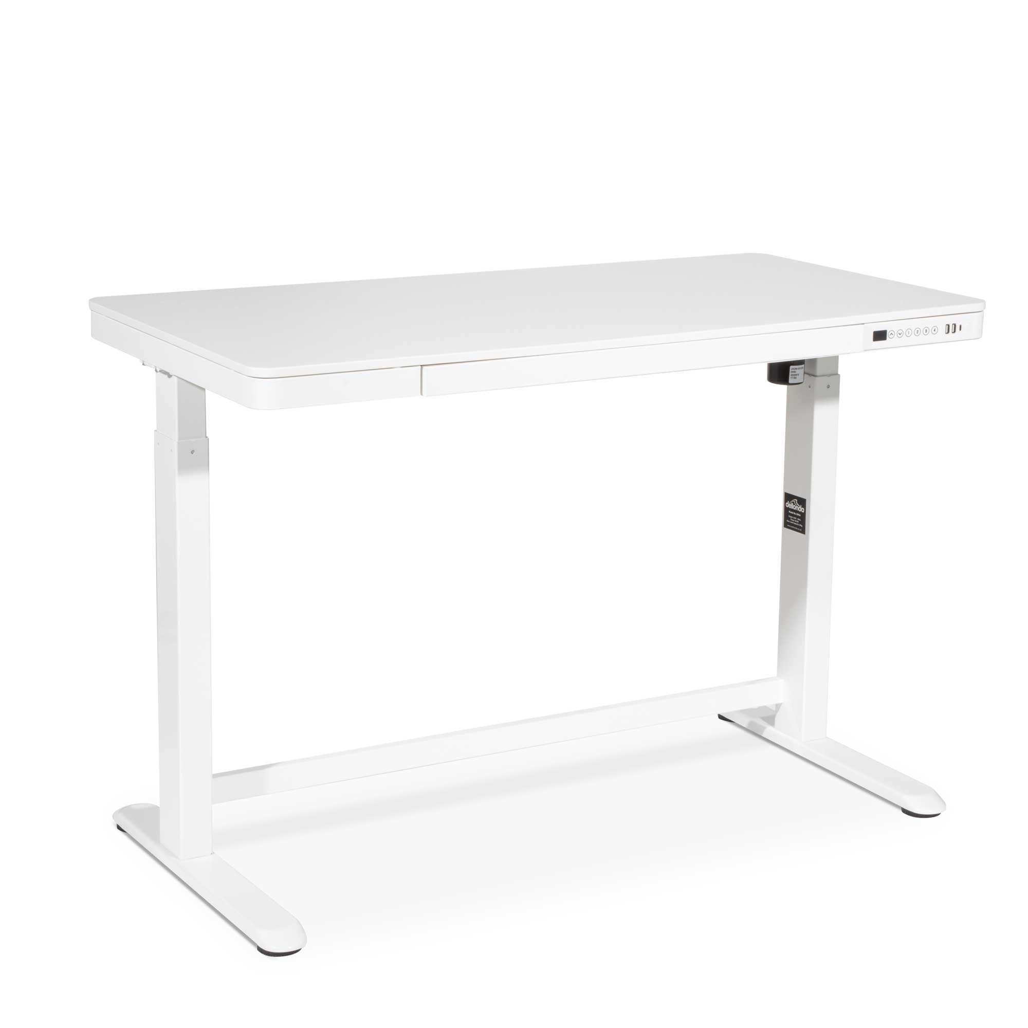 Electric Height Adjustable Sit Stand Desk with USB Ports - 47.2