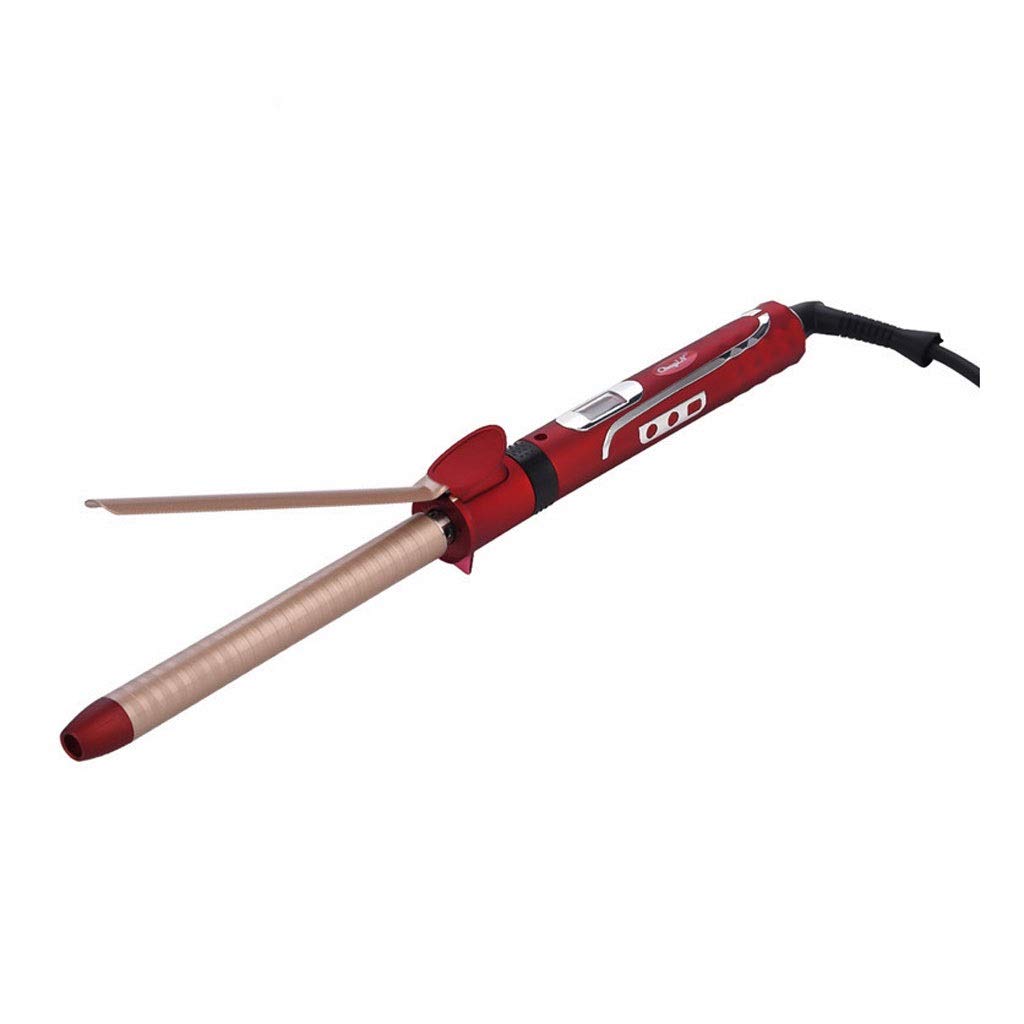 SBSNH 19mm LCD Conical Hair Curler - Fast Heating Electric Curling Iron for Wavy & Curly Hairstyles - Perfect for Salon, Home Styling, and Special Occasions
