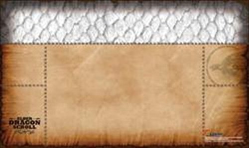 Legion Supplies PLMEDW Play Mat - Elder Dragon Scroll White Gaming Mat for MTG, Yu-Gi-Oh!, and Card Games | Perfect for Tournaments & Home Play