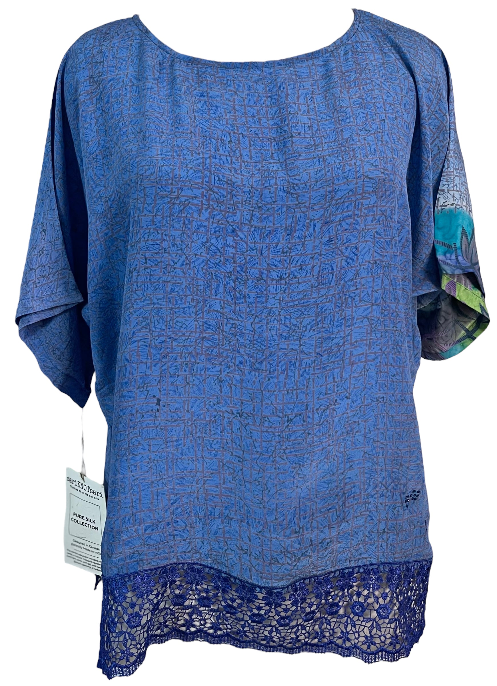 PRC6198 Avatar Pure Silk Side Slit Top - Elegant Women's Silk Blouse for Casual Wear, Office & Evening Outfits