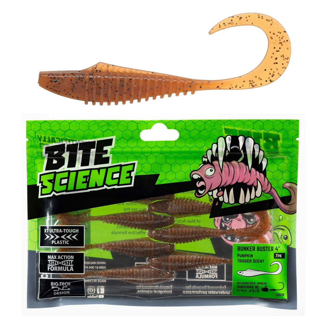 Bite Science Bunker Buster Fishing Lures - Premium Saltwater & Freshwater Bass Lures for Professional Anglers - Perfect for Deep Sea Fishing, Surf Casting, and Tournament Bass Fishing