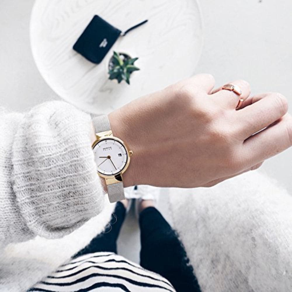 BERING 14426 010 Classic Women's Watch - Slim Minimalist Stainless Steel Analog Watch with Sapphire Crystal Glass - Perfect for Business, Office & Everyday Wear